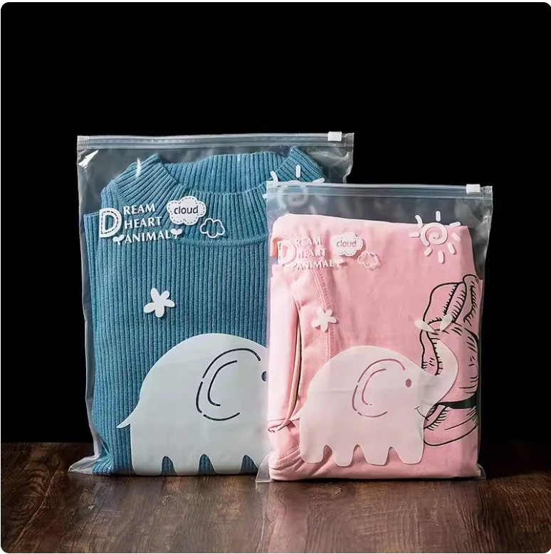 Hey! 100% Biodegradable Matte Frosted Transparent Custom Logo Printing Plastic Packaging Zip Lock Ziplock Zipper Bag