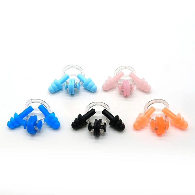 2021 New Small All Kinds Of Colors Tpe Silicone Swimming Nose Clip Plugsapply To for Swim