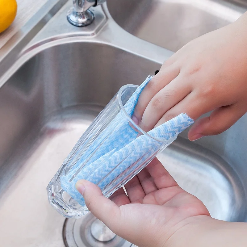 Disposable Cleaning Cloths Cloths Roll, Dish Wash Cloths, Cleaning Washcloth Towel for Kitchen Bathroom Furniture and Car