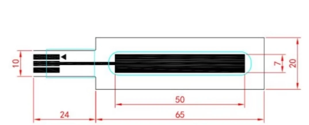 Taidacent 5/10/20cm Linear Position Sensor Thin film Trimmer Potentiometer Sensor Flex/Bend Inductive Linear Position Transducer