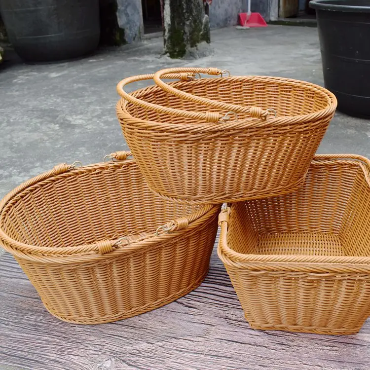 Пластиковая Корзина для пикника из ротанга
