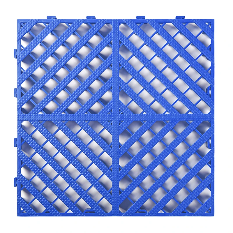 High quality plastic floor grating plastic floor carpet price garage floor tiles interlocking plastic 400X400X18mm