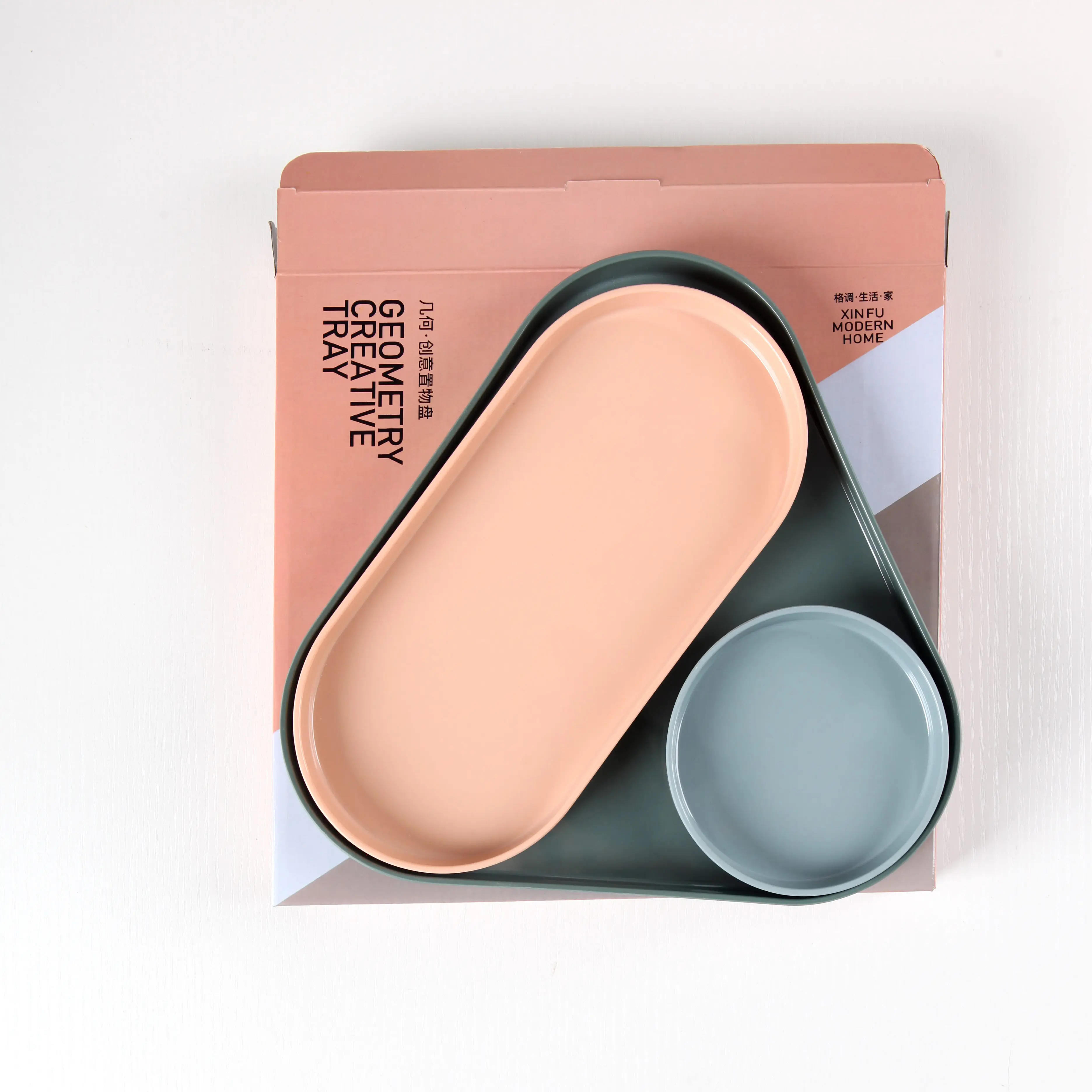 geometry creative serving tray desktop organizer bardia tray jewellery plastic melamine trays sets