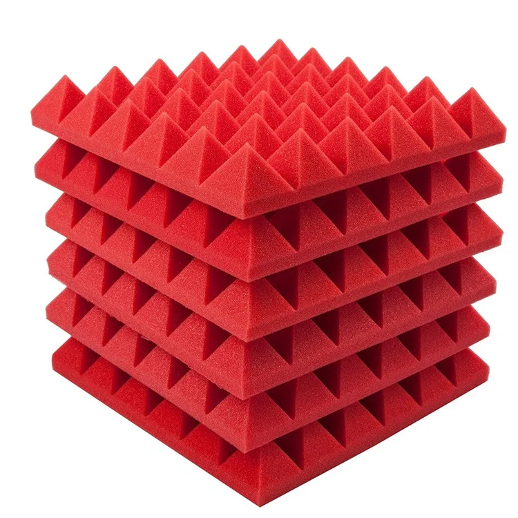 Acoustic PU Foam Panels soundproof absorbing panel wedge decorative polyurethane Foam  board