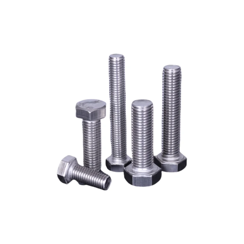 Factory Supply High Quality Stainless Steel DIN933 Hex Bolts Standard ANSI Hex Bolts Various Lengths