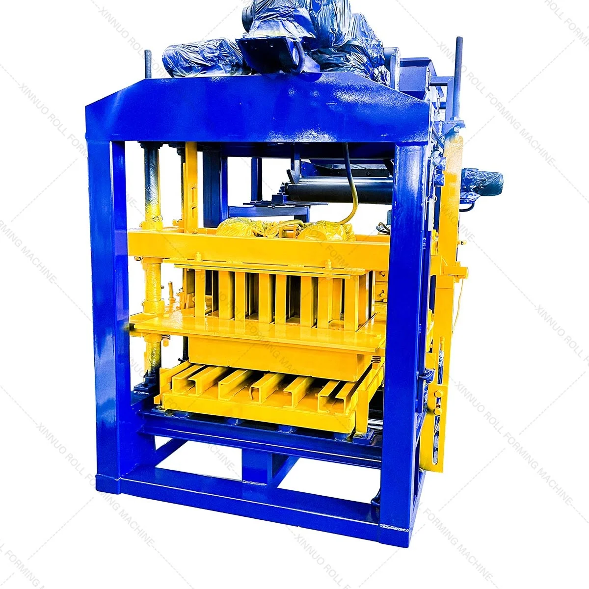 QT4-25 Hollow Cement fly ash Block bricks Making machinery Cement Laying Block Concrete Brick Making Machine Production Line