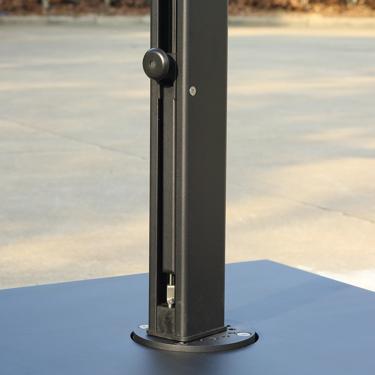 Polished Waterproof Modern Patio Garden Sun Shade Led Aluminum Cantilever Umbrella Parasol Outdoor Umbrella With Light