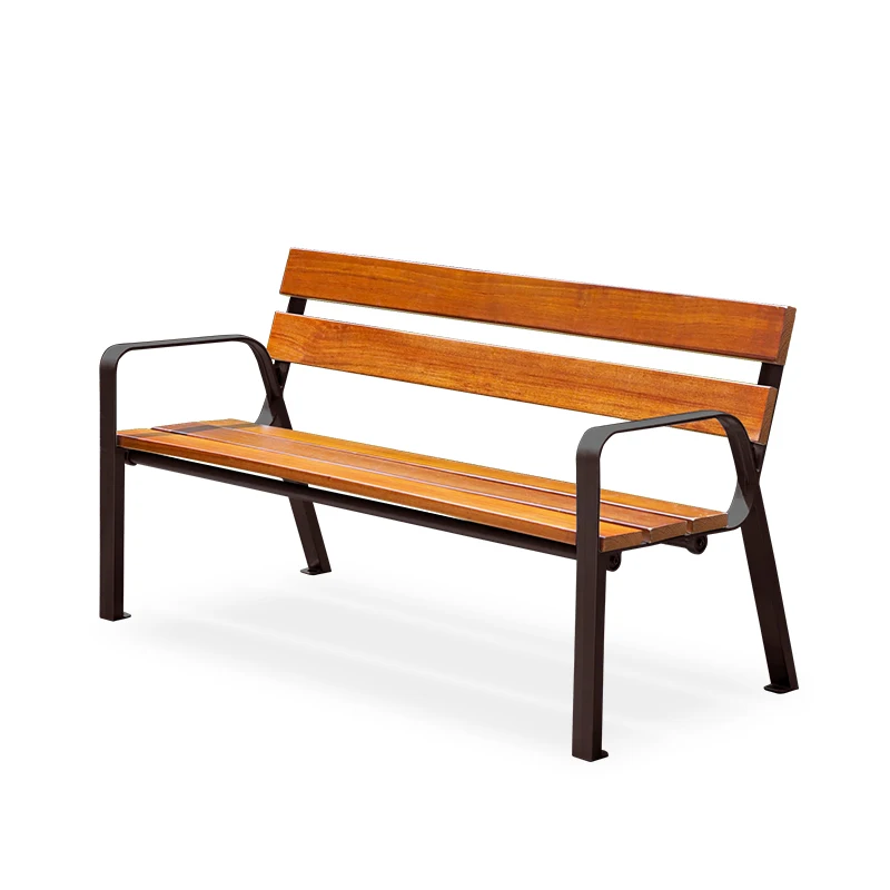 180cm long teak woodren garden waiting chair outdoor bench legs aluminum solid wood slats seat for park street public furniture