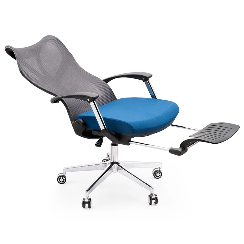Ergonomic Design Mesh Office Chairs High Back Recliner Sleeping Office Chair With Foot Rest