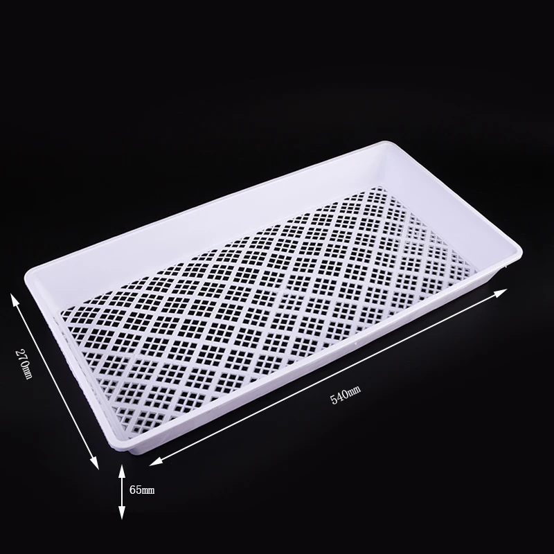 Plastic material 54*27*6.5cm rice seedling plant tray factory direct sale and customized nursery seed tray