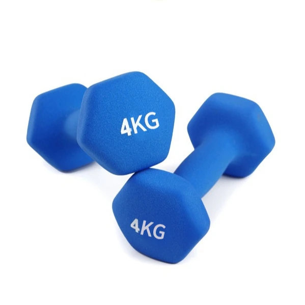 Cast Iron Fitness Equipment Round Head Rubber Dumbell/Rubber Hex Dumbbell