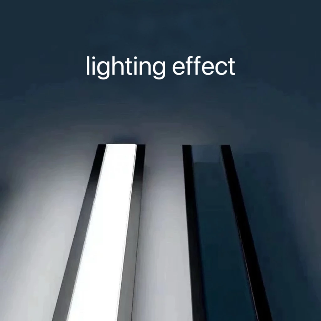 10*10 Extruded LED Aluminum Channel Square Recessed Aluminum Profile Diffuser Surface-mounted LED Strip Lights Aluminum Alloy