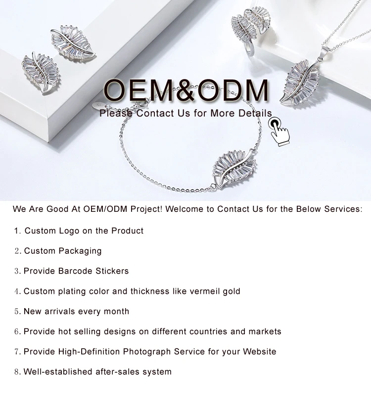 RINNTIN ODM ювелирные изделия логотип стерлингового серебра 925 браслет ожерелье кольцо серьги Подходит для модных женщин