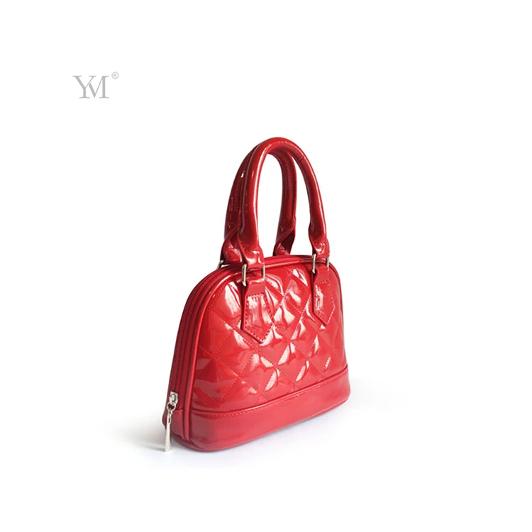 China factory direct sale latest model color red fashion tote handbags