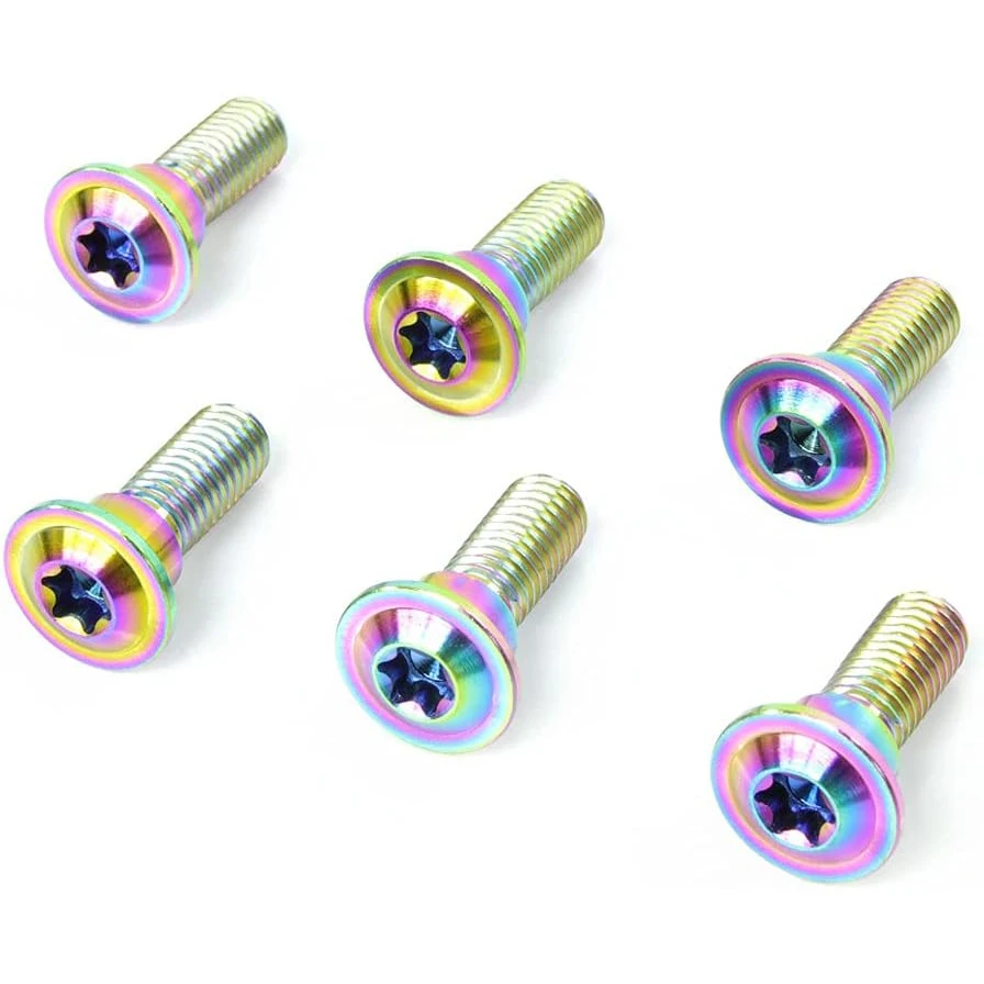 M8 X20 /25mm  T40 Gr5 Titanium Torx Bolts For Motorcycle