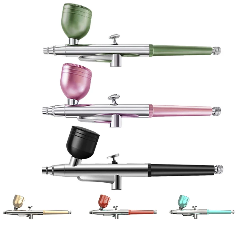 private label 6 color spray gun beauty makeup salon brow stain tool  kit airbrush brow