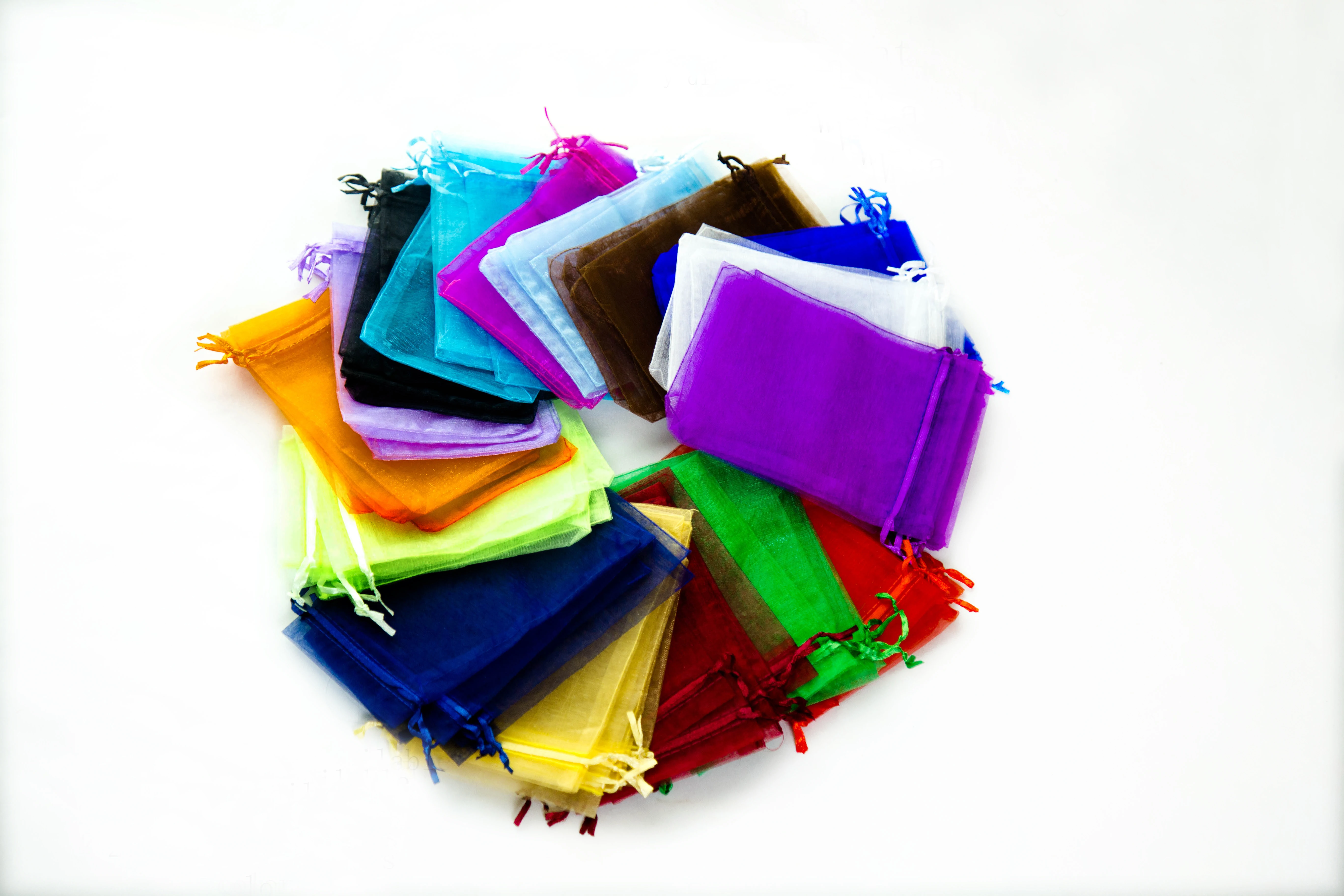 Multi-size Selection 7 * 9cm Christmas Gifts Candy Bags Custom Logo Jewelry Bags Organza Gift Bag