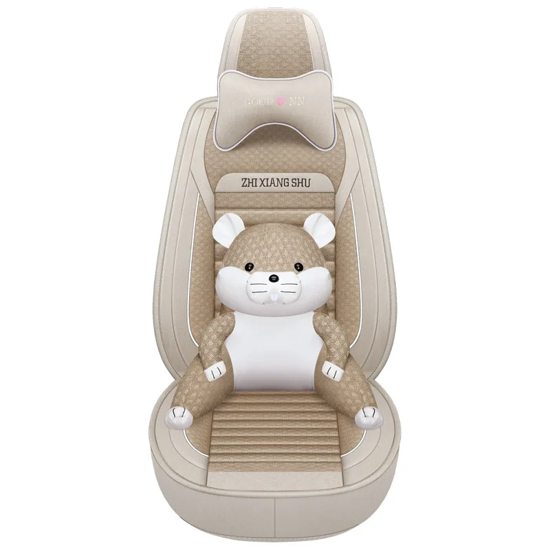 OEM изготовленный на заказ Four Seasons универсальный дышащей льняной ткани производитель с рисунком мыши Возраст: от автомобильные аксессуары авто чехлы