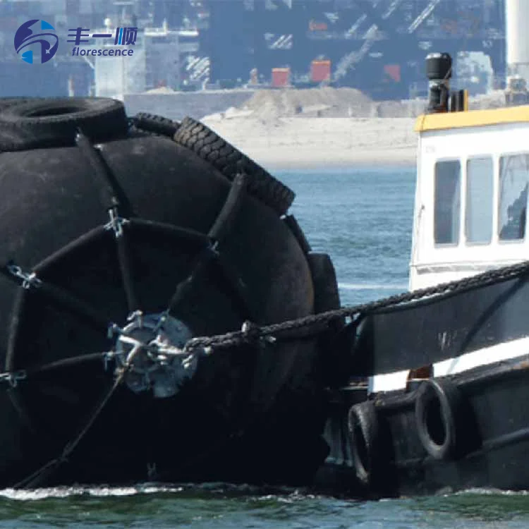 Yokohama Fender For Ship Protection Pneumatic Rubber Fender  Natural Rubber Inflatable Fender For Marine Use