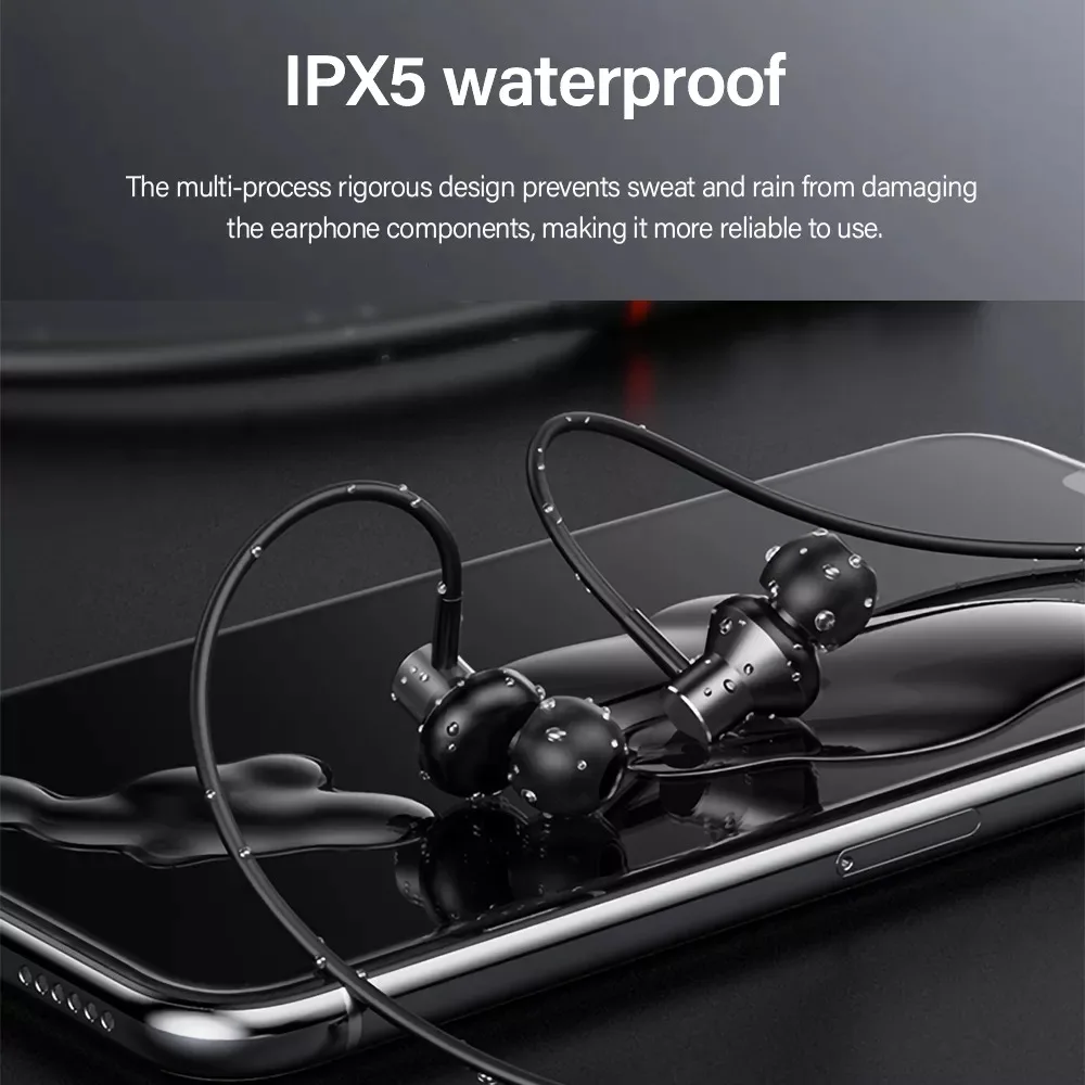 Promotional Lenovo HE05X original neckband headphones magnetic BT5.0 sports HIFI sound wireless earphone
