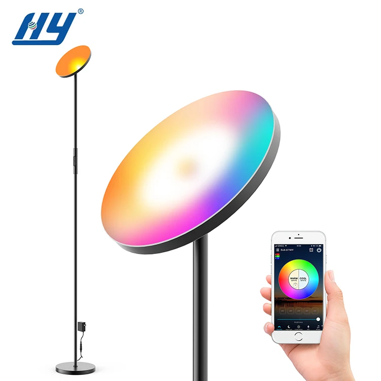 App Control 16 Million Color Indoor Party Room House RGB 2700-6500k 24W LED Floor Lamp Standing