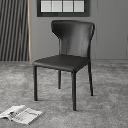 Italian Industrial Style Furniture Simple Lines Banquet Office Lounge Event Dining Living Room Light Luxury Saddle Chair