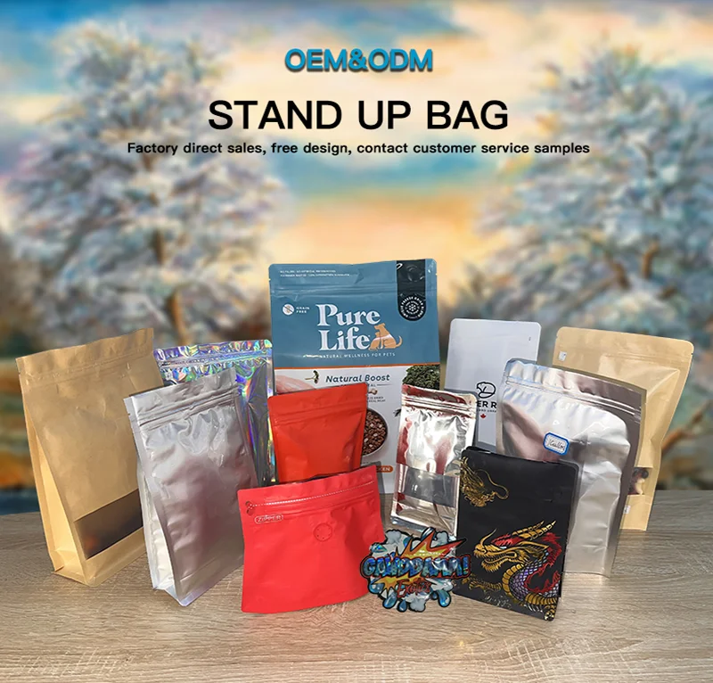 Wholesale Matte Black Coffee Packaging Bags 250G 500G Flat Bottom with Valve Zipper Plastic Bag Package