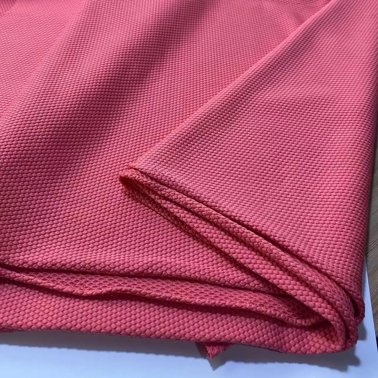 Popular Solid Color Professional Fabric Textile Raw Material Jersey T Shirt Recycle Poly Spandex Fabric
