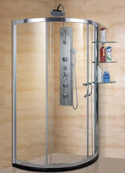 Африканская угловая душевая кабина для ванной комнаты с рамкой из алюминиевого сплава S6021