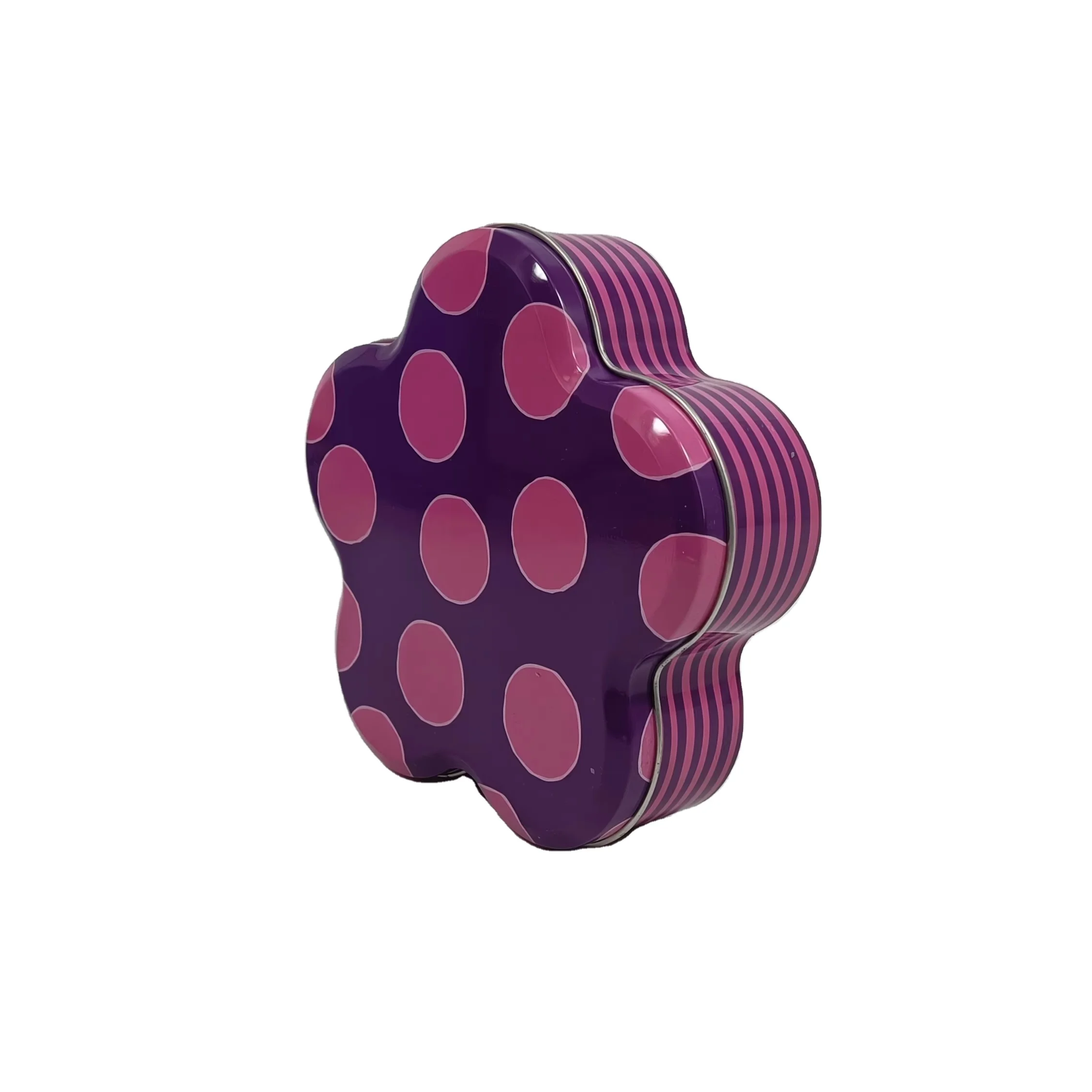 Custom High Capacity Food Grade Plum Buckle Bottom Tin Cans for Chocolate Cookie Packaging