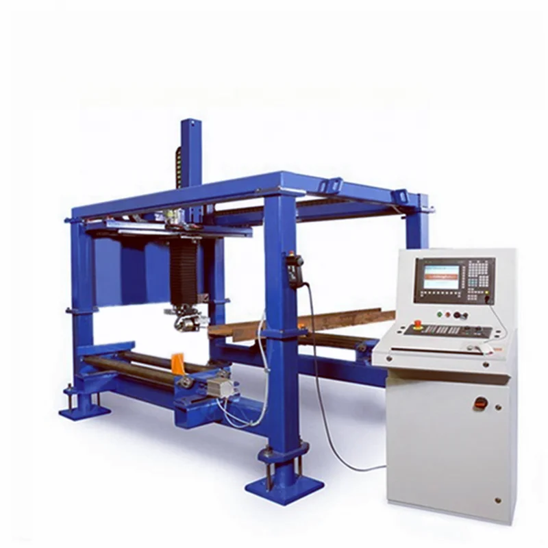 H beam pipe profile processing cutting drilling notching machine for steel structure