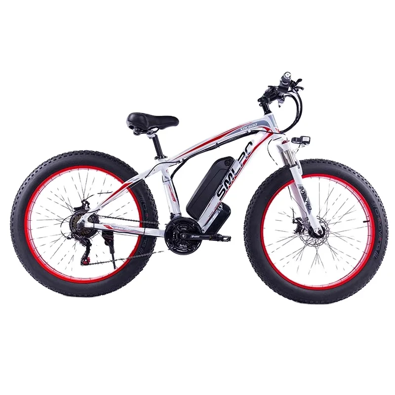 With Removable lithium battery 26 inch 48V 1000W 13Ah snow beach fat tire electric bicycle e bike 21 speed sports ebike on sale