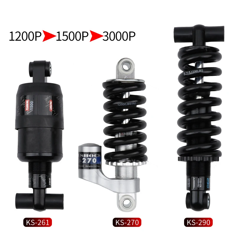 LS Wholesale MTB Bike Parts DNM Alloy Coil Spring Mountain Bicycle Shock Absorber