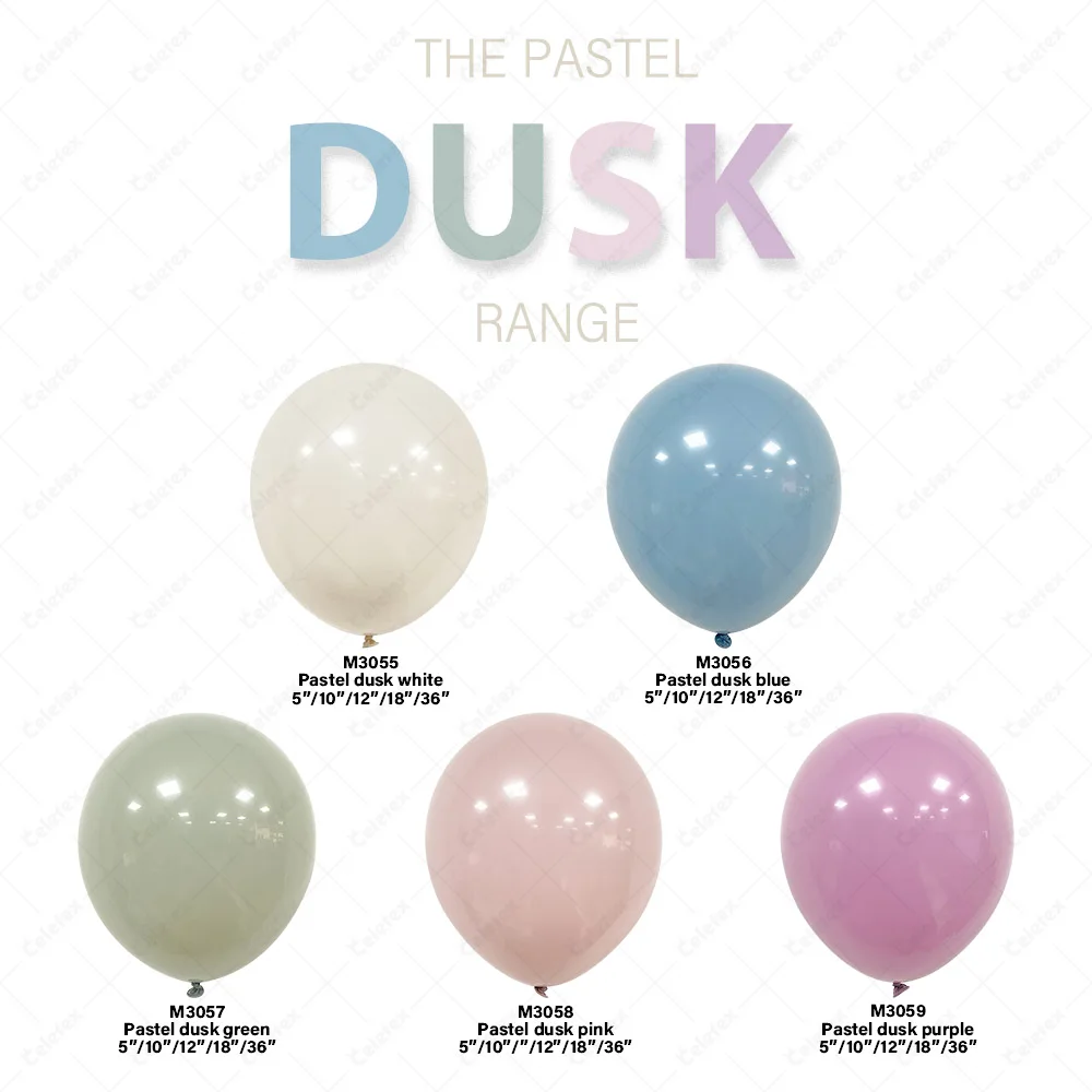 New Hot Pastel Dusk Series Biodegradable Latex Balloons Wholesale Latex Balloon Engagement Party Decoration Globo Latex Balloons