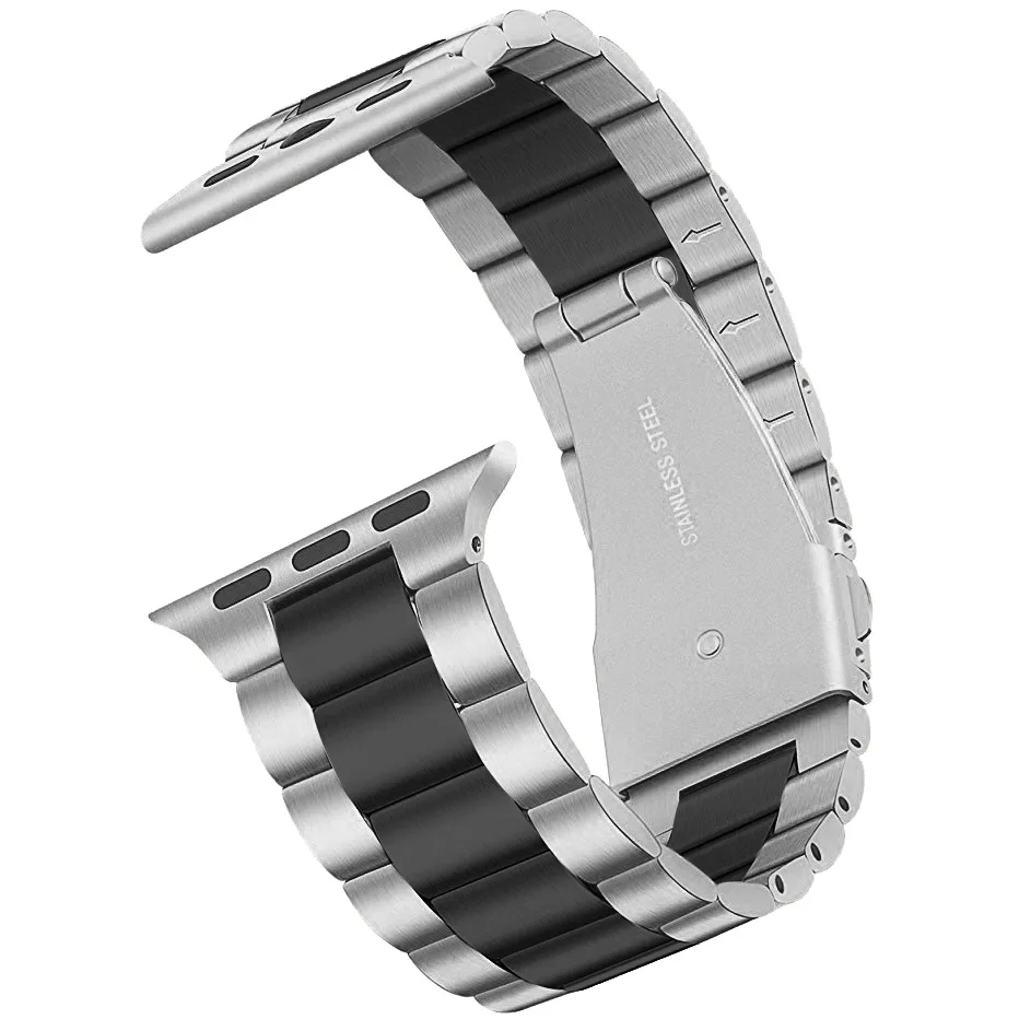 Band For Apple 2020 Watch Series SE 6 Upgraded Version Stainless Steel Business Replacement Bracelet Strap for iWatch 40mm 44mm