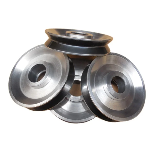 45*12 V-groove Ceramic lagging Drive Pulley With 608 Bearing