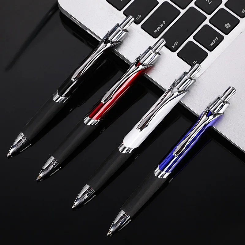 New Hot Sale High Quality Triangle Ball Pen Customized Logo With Rubber Grip
