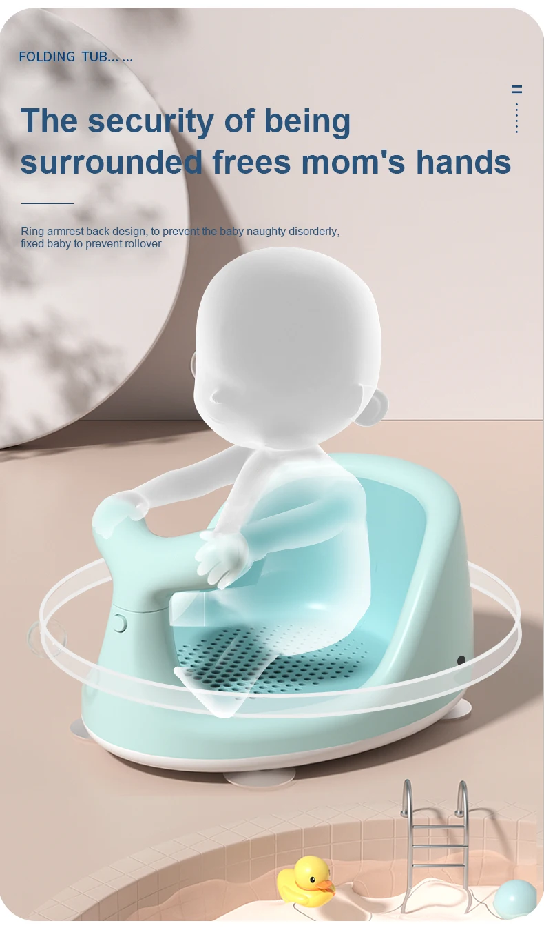 Whale Design Newborn Bathtub Seat For Kids Bathting Children Bath Chair Support Plastic Baby Bath Seat