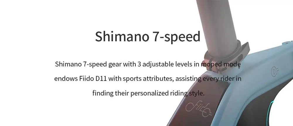 [Poland Stock] FIIDO D11 Folding Electric Moped Bicycle 20 Inches Tire 25km/h Max Speed Three Modes 11.6AH Lithium Battery