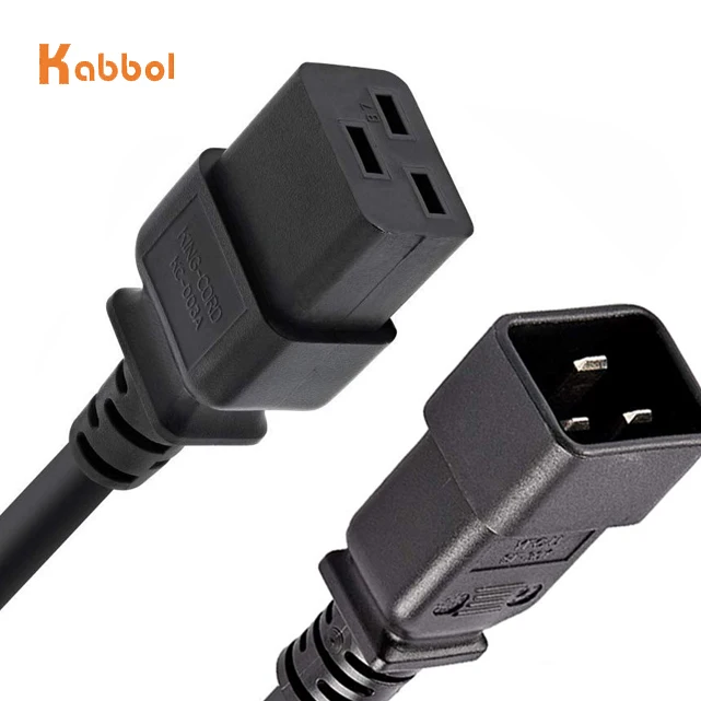  High Quality KC PSE ETL PDU Power extension cord iec c19 to c20 UPS AC Cable 1.8m H05VV-F 3G 2.5MM2