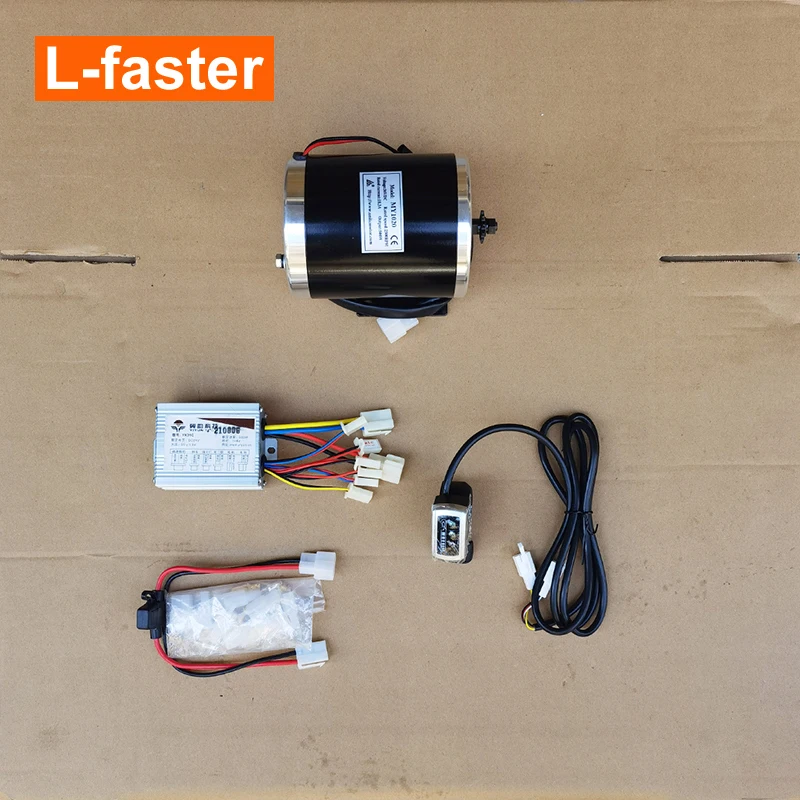 High Speed 24V 36V 48V 500W Electric motorized Engine MY1020 Brushed go kart Motor kit