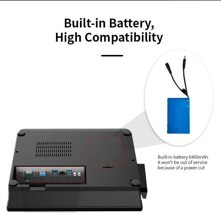 DLSUM All in One Offline Pos Machine 11.6 Inch Android Pos Terminal with Printer Pos Systems for Restaurants