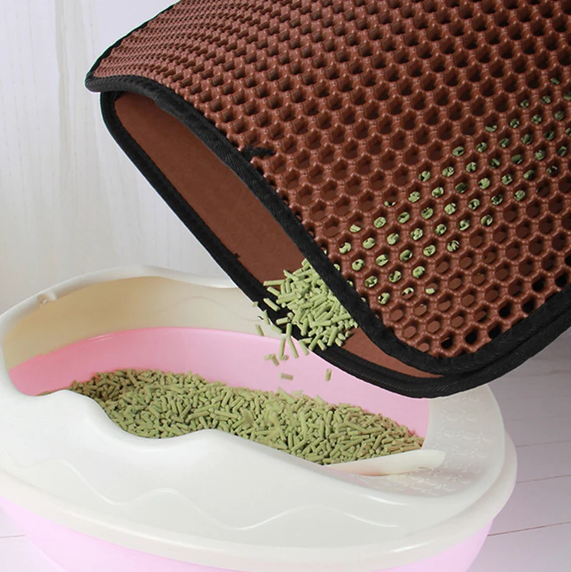 High Quality Waterproof EVA Litter Trap Pad Cat Bed Sand Mat Double-Layer Black Pet Litter Mat