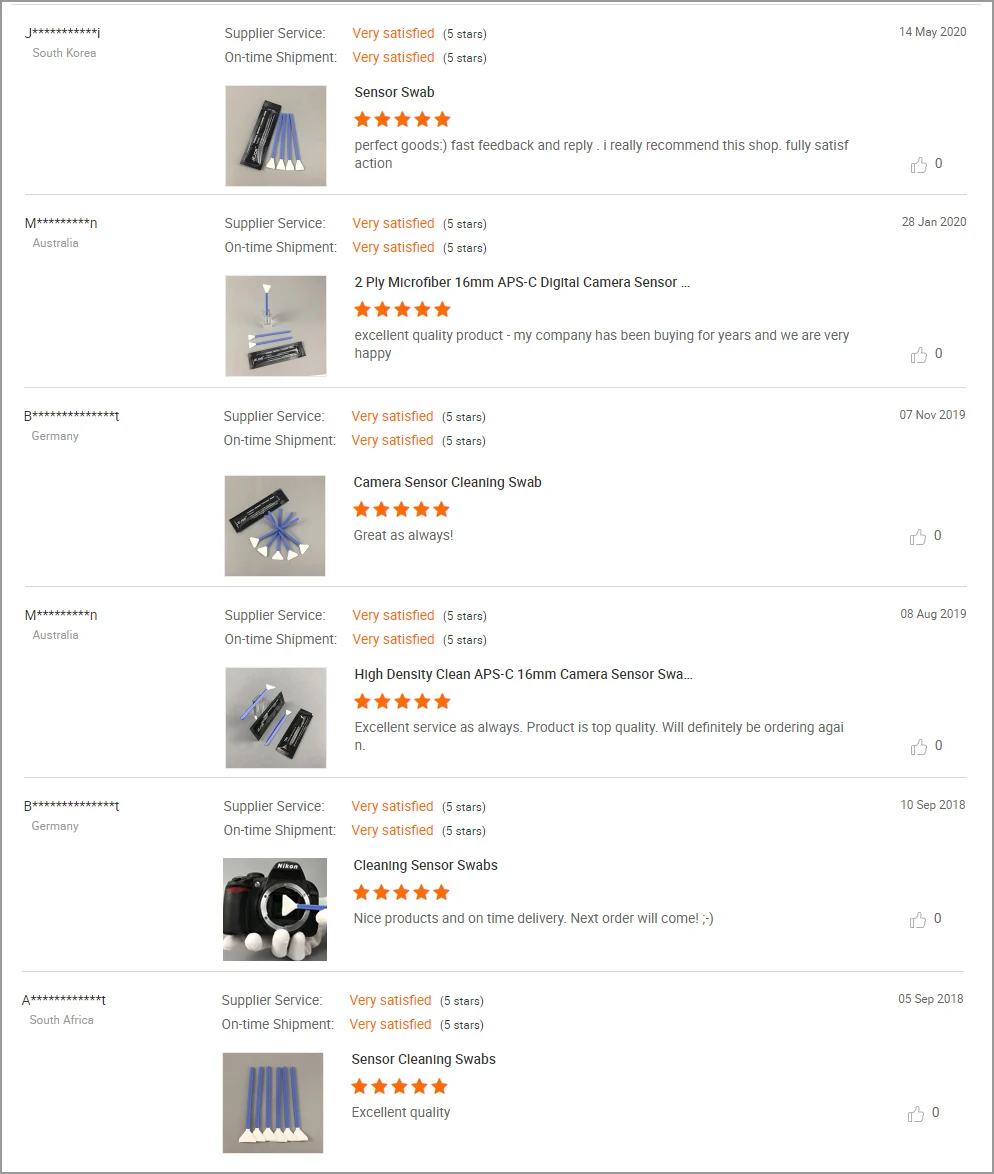 24mm Clean Full Frame Clean Digital Lens Prewet Camera Sensor Cleaning Swab