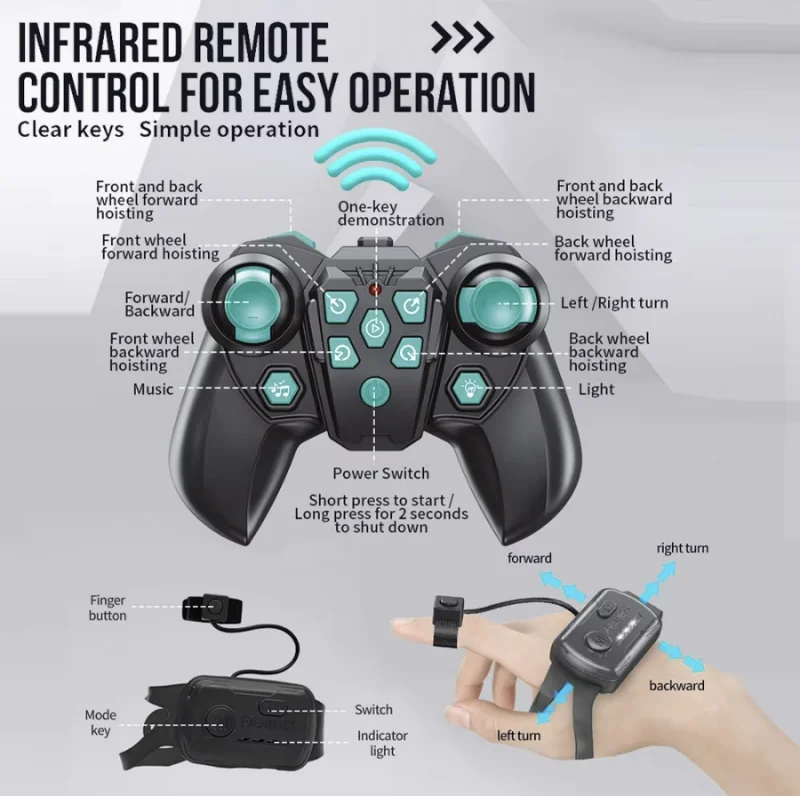 RC robot Intelligent puppy style dog with smart watch induction control for Kids radio control toys for boys Electronic Pet toys