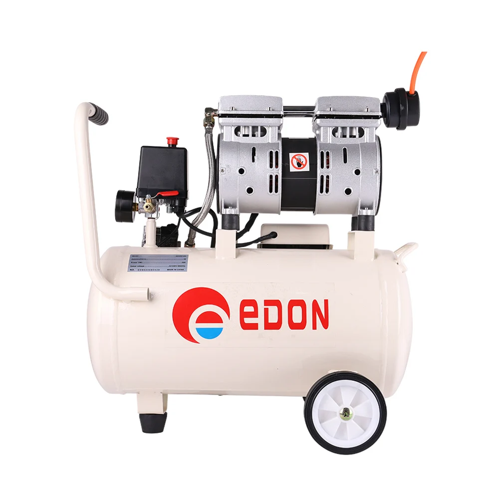 EDON 220 voltage oil less air compressors air compressor 550w 25L silent air compressor oil free
