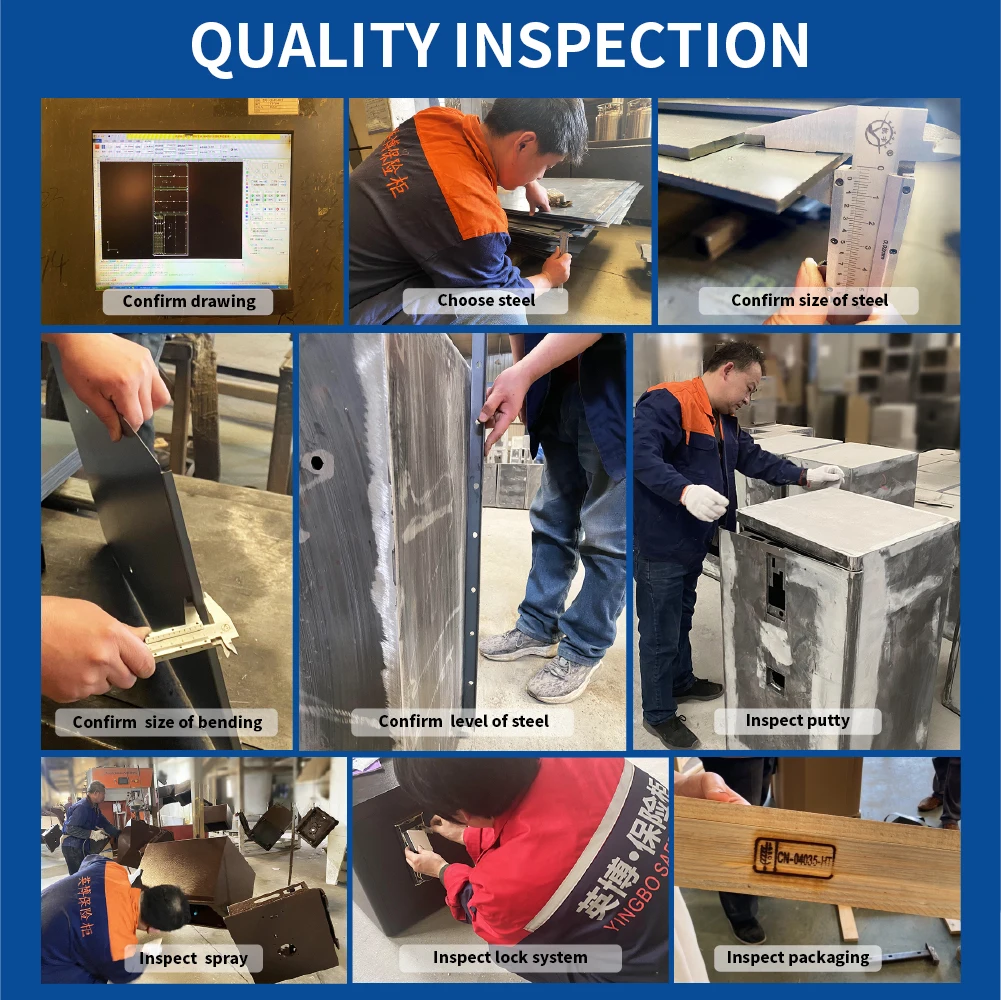 Office Safe Boxes Intelligent Fingerprint Lock heavy Steel Security Product OEM Service