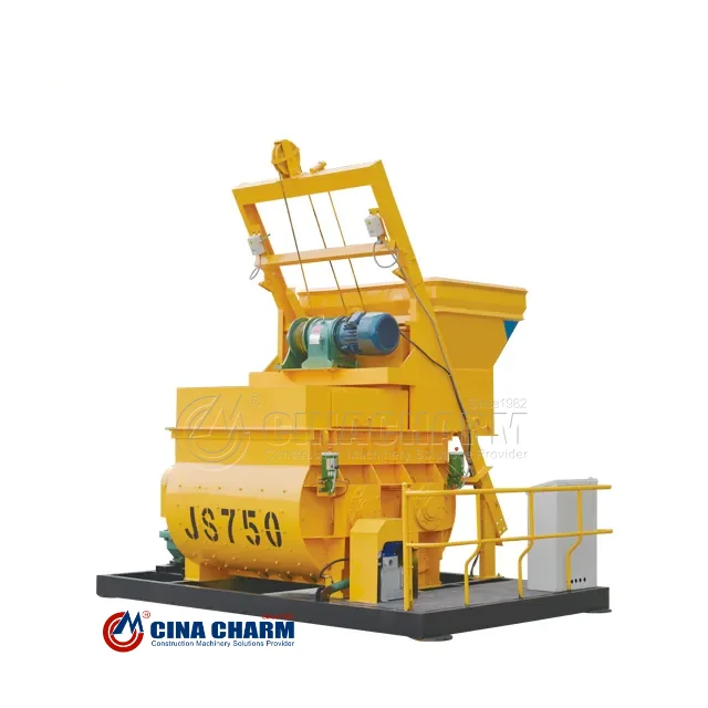 Changli редуктор Twin смешивая валов электическая Бетономешалка js750 для готовый смешаный бетон HZS35