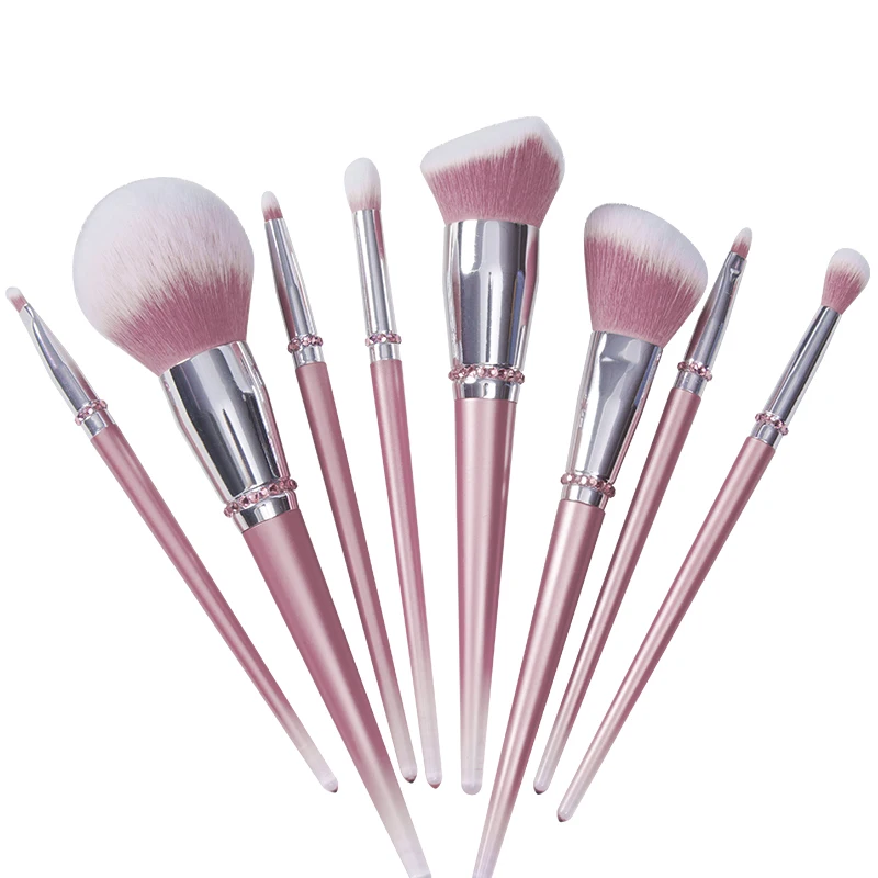 Glitter Magnetic Custom Unique Transparent Travel Cheap Foundation Makeup Brush Wholesale new