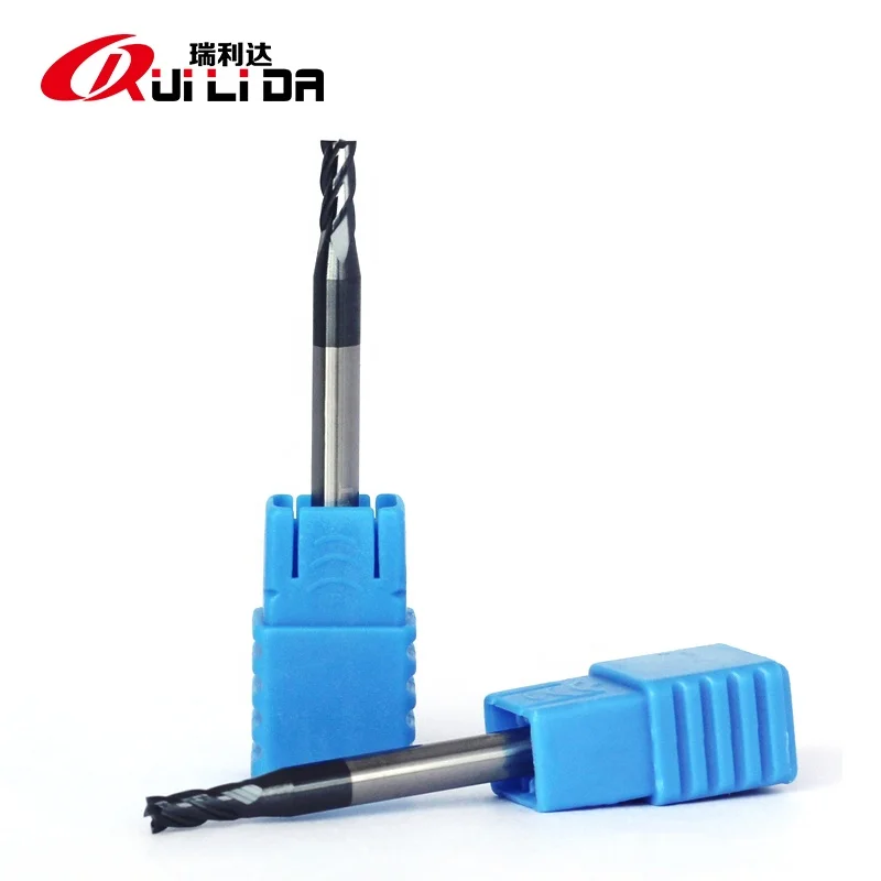 RLD high precision HRC50 4 Flutes 3x7.5x50x4D Solid Carbide Square End Mill for cnc milling machine